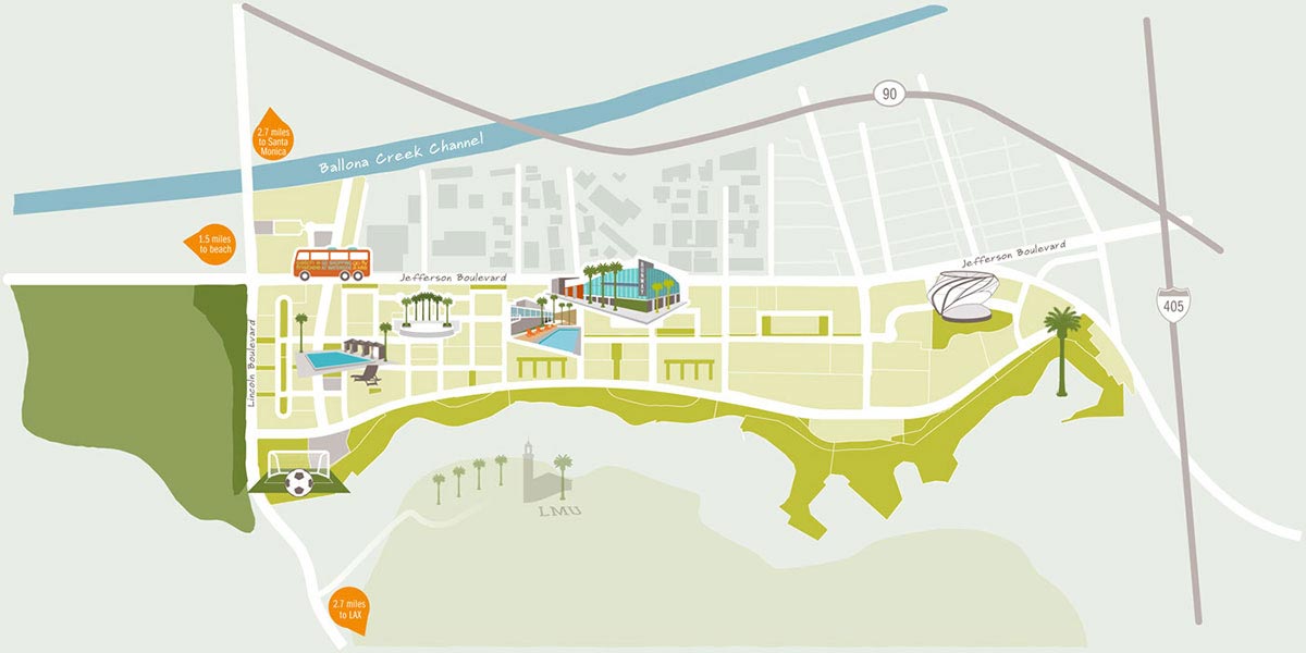 Playa Vista Park Map