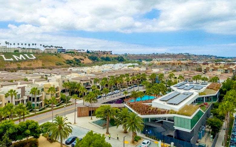 Overhead view of Playa Vista, CA